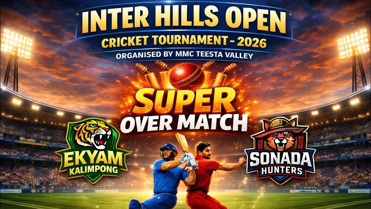 Sonada Hunters v/s EKYAM kalimpong@ Inter Hills Cricket Tournament2026 af Teesta Valley