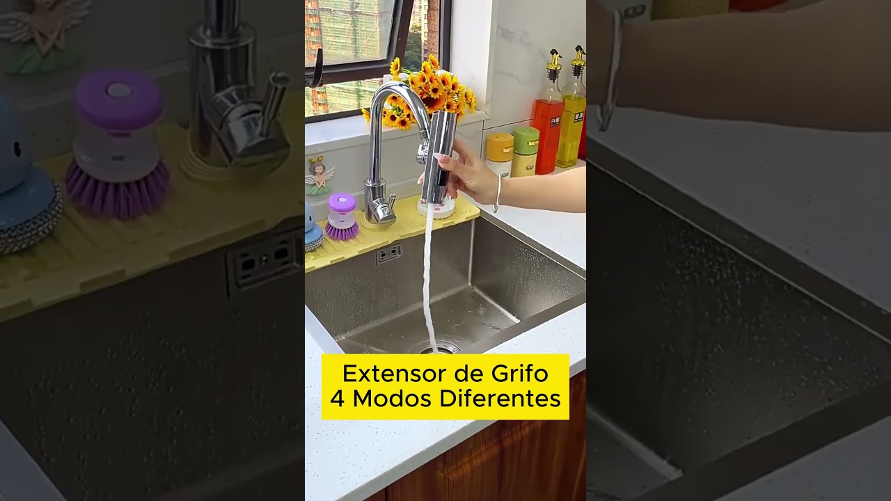 Extensor de grifo para lavaplatos de 4 Modos #lavaplatos #grifos #cocina