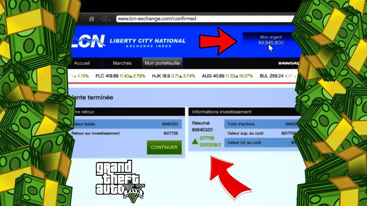 Glitch argent illimit&eacute; GTA 5 💸 (mode histoire) #gta5 #argent #rich #glitch