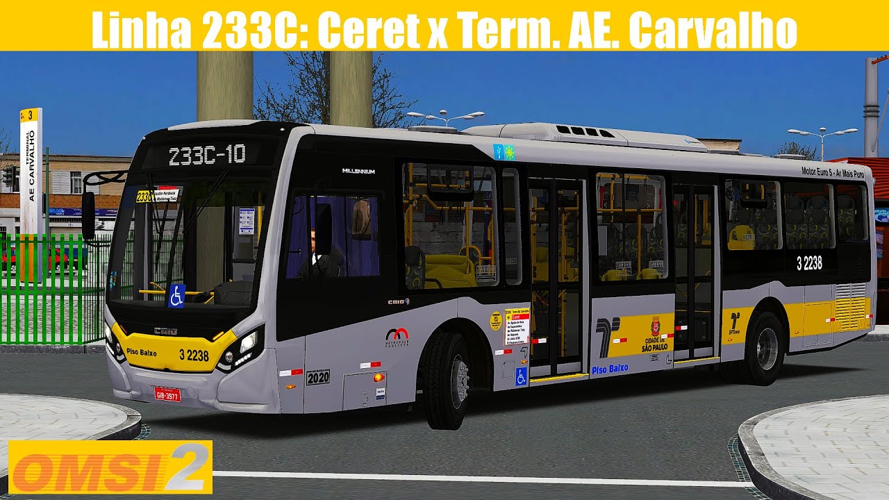 OMSI 2 | Caio Millennium IV - MB: O-500U | Linha 233C