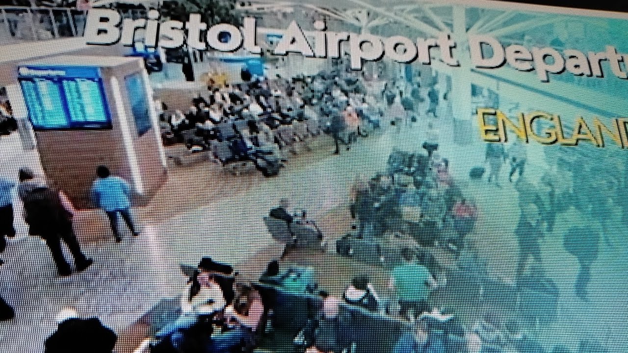 I'm at Bristol Airport again at night