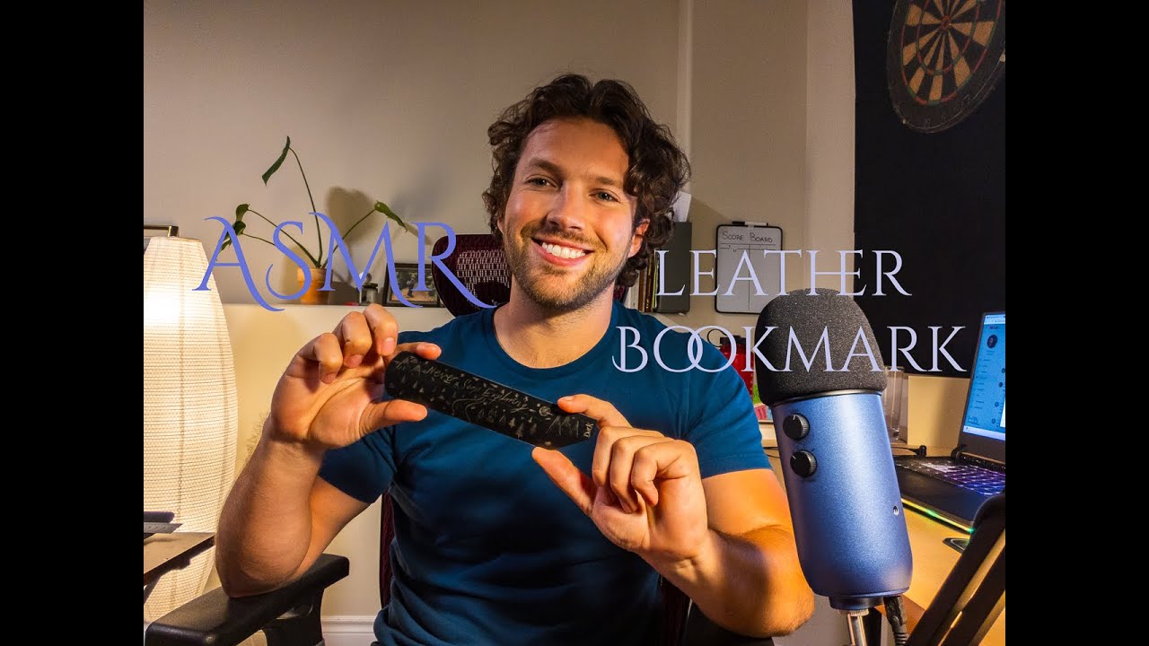 ASMR SOFTSPOKEN LEATHERCRAFT:  Making a bookmark for an awesome supporter!