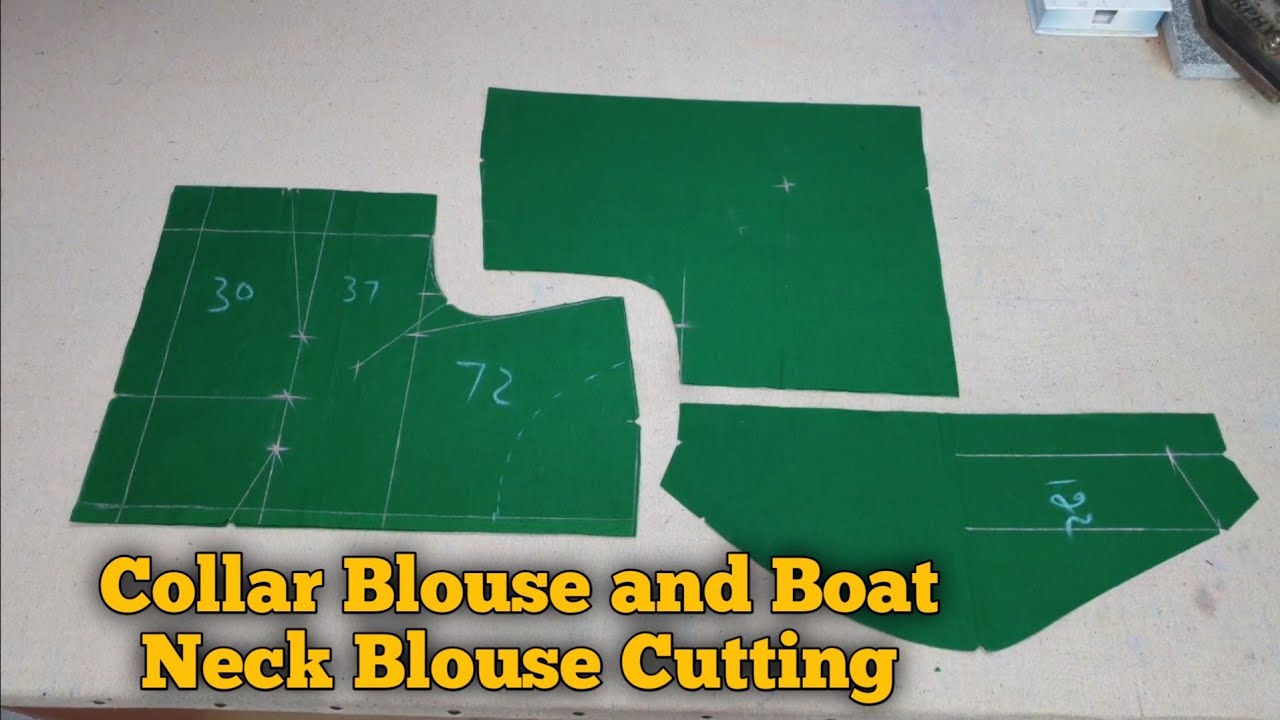 Collar Blouse Cutting in Easy Way