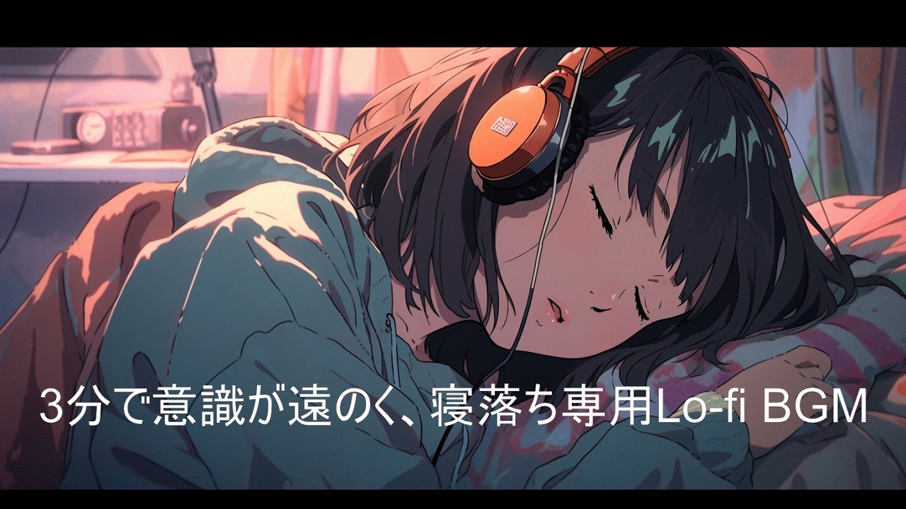 3分で意識が遠のく、寝落ち専用Lo fi BGM