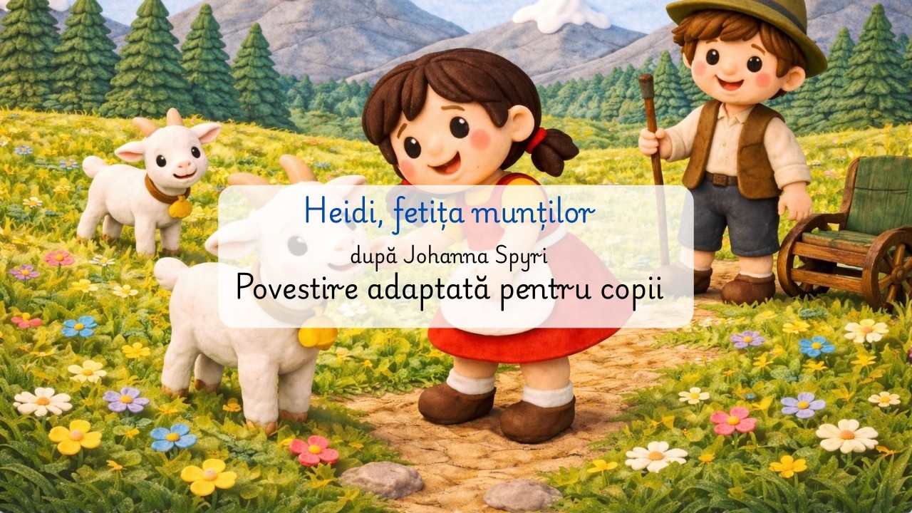 Heidi, fetița munților 👧🏻⛰️ | Povestire adaptată pentru copii | Narată de Nekta 📚🌙