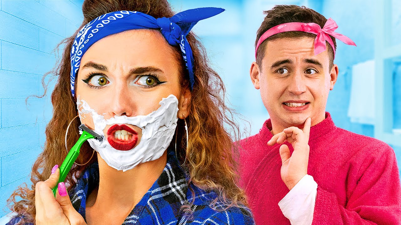 Brother vs Sister Body Switch Up! Siblings Swap Bodies For a Day!