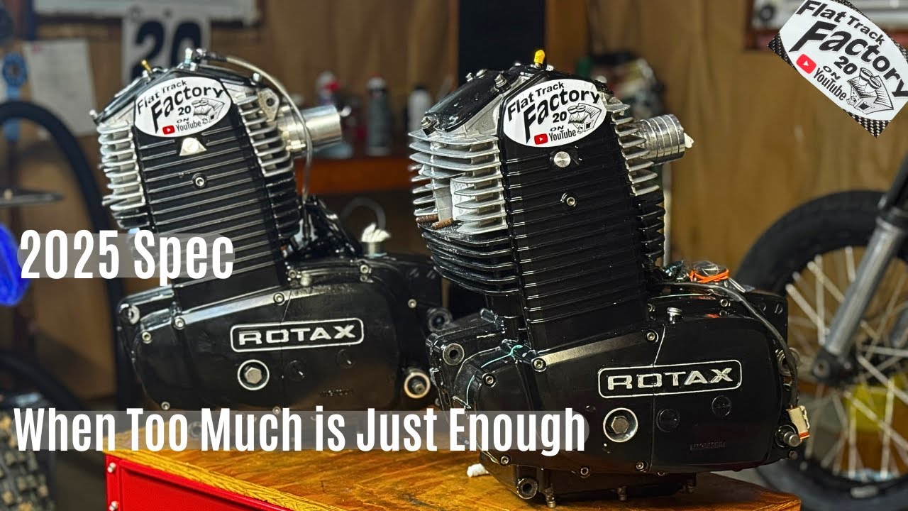 Технические характеристики и подробности сборки гоночного двигателя Rotax Flat Track 25 года