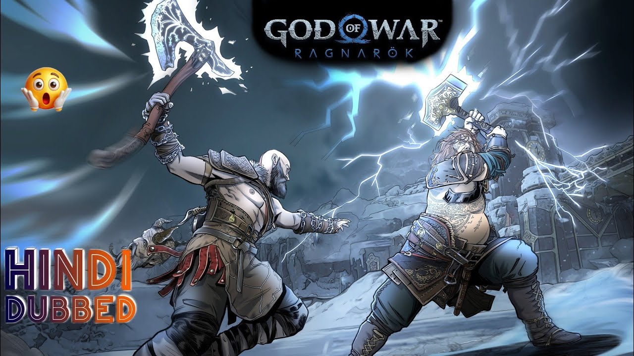 Thor vs. Kratos😱💥: Epic Hindi Dubbed Battle in God of War Ragnarok! 🤯💥#thorvskraos #godofwarragnarok