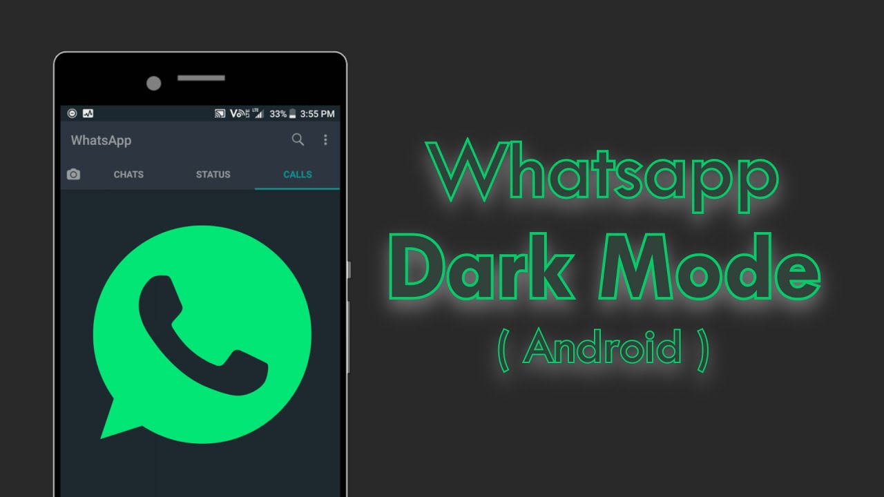 Whatsapp Dark Mode - Android (Beta) !!