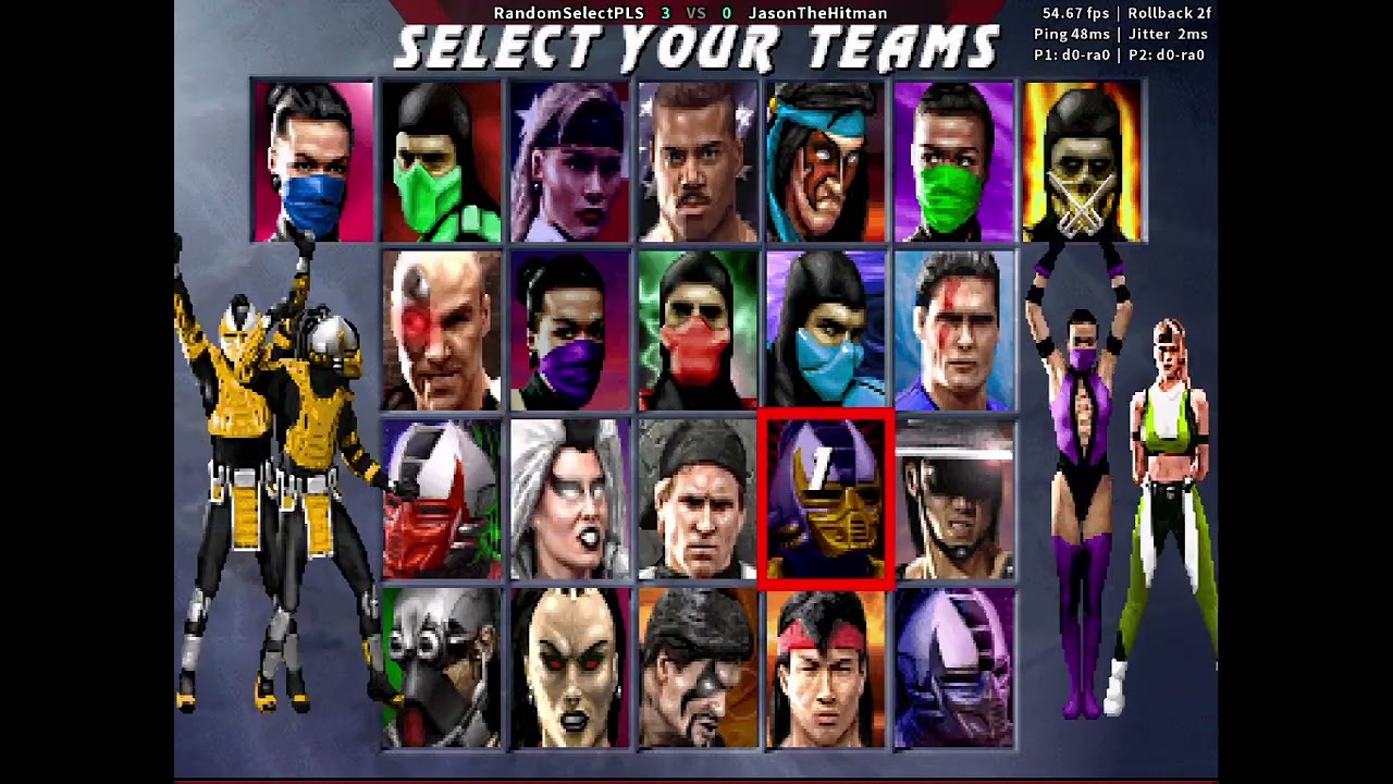 RandomSelectPLS vs JasonTheHitman - Fightcade2 - Ultimate Mortal Kombat 3 Online Casuals 12/26/2025