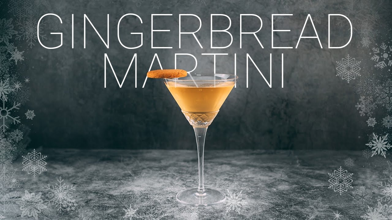 Gingerbread Martini Cocktail recipe. Christmas cocktails recipes DAY 5