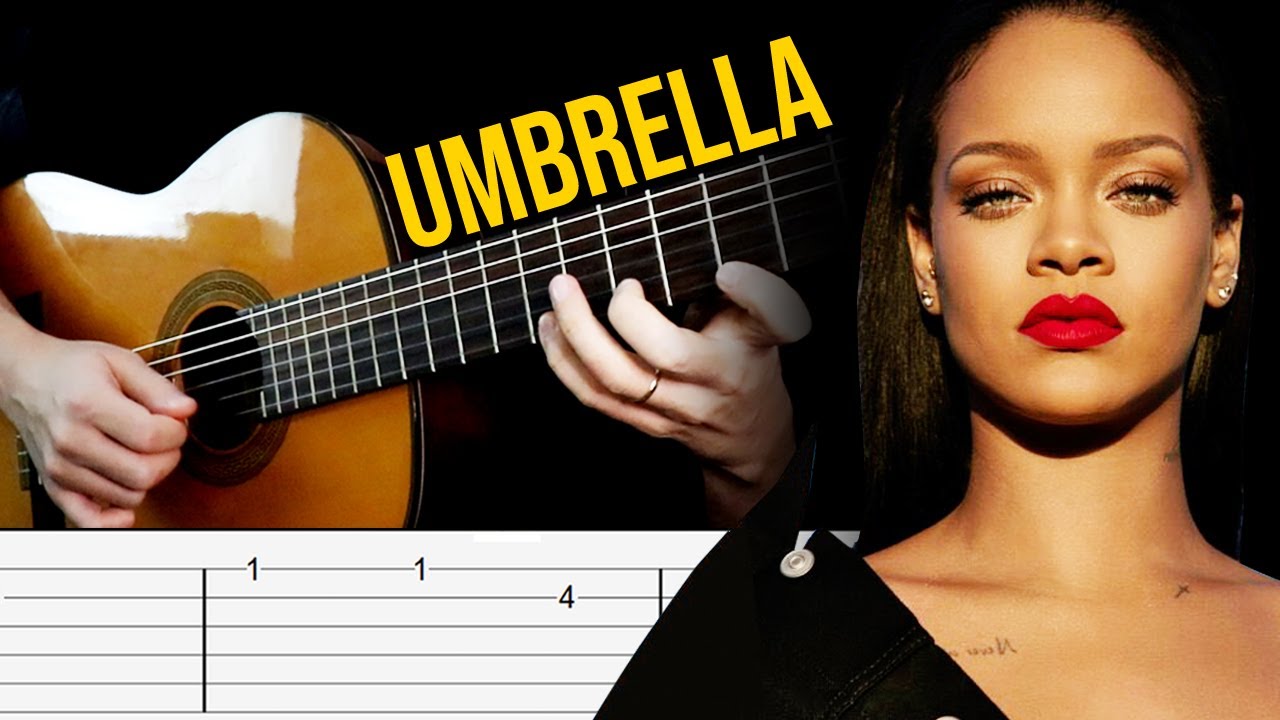 UMBRELLA (Rihanna) Guitar Tabs Tutorial | How to play one of the most popular songs of the 00's