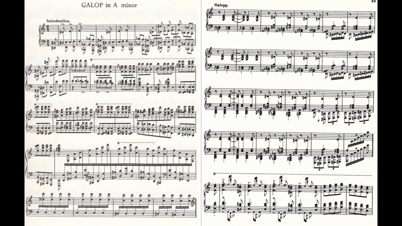 Liszt Galop in A Minor orchestration