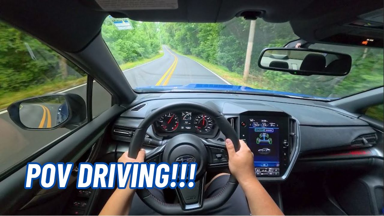2023 WRX 6-Speed Manual - 4K POV Backroad Driving - No Talking
