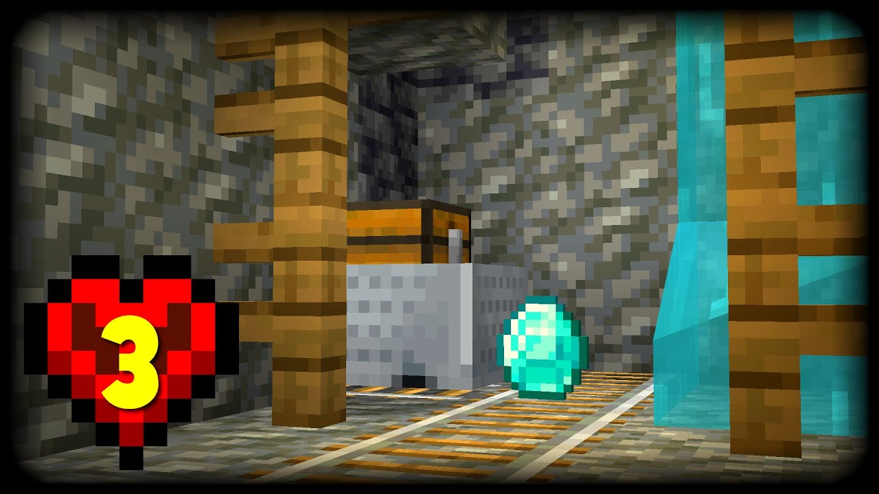 Getting Lucky Mining in a Hardcore Minecraft Let's Play | Episode 3