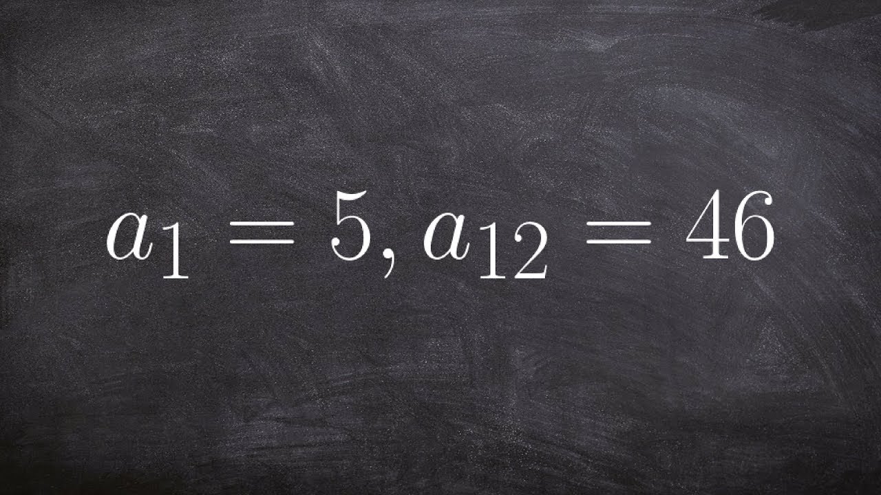 Given the values of two terms of an arithmetic sequence find the first four terms