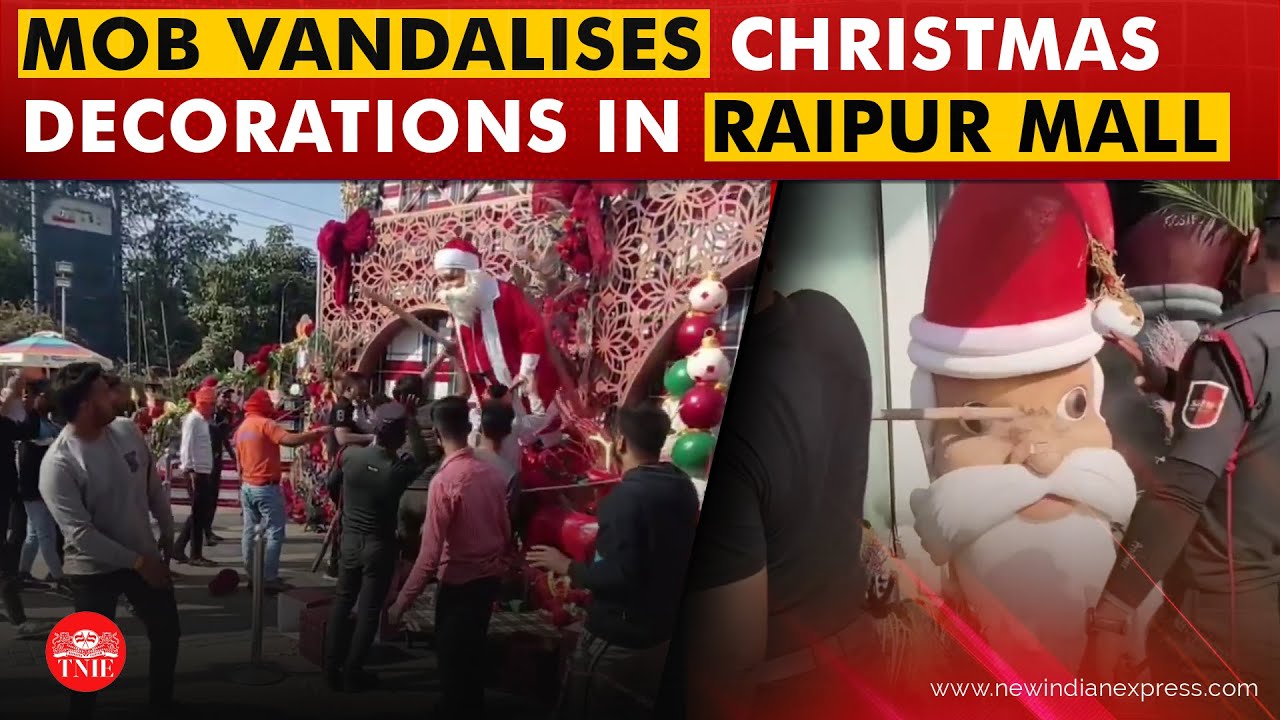 Mob with rods, sticks storms Raipur&rsquo;s Magneto Mall, vandalises Christmas decorations