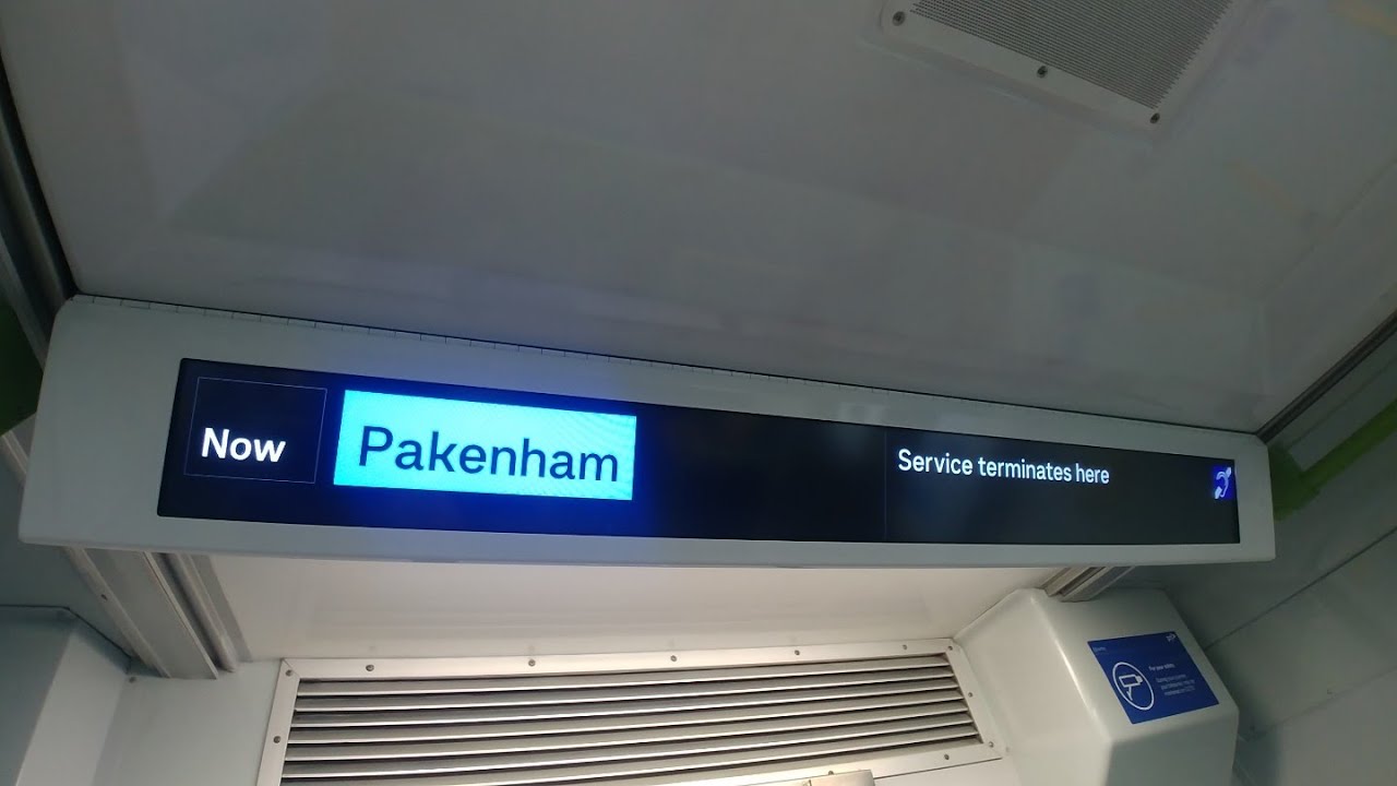 Объявления в метро Pakenham Service (этап Comeng 3)
