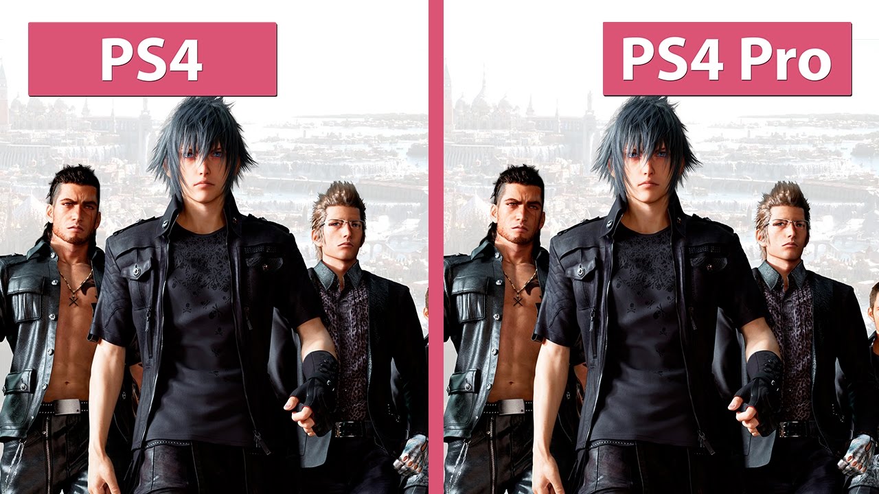 Final Fantasy XV &ndash; PS4 vs. PS4 Pro 1080p HIGH Mode Graphics Comparison
