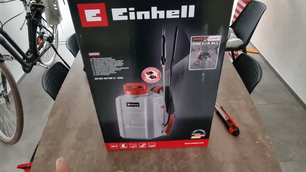 Einhell GE-WS 18/150 Li-Solo Aku prskalica - unboxing