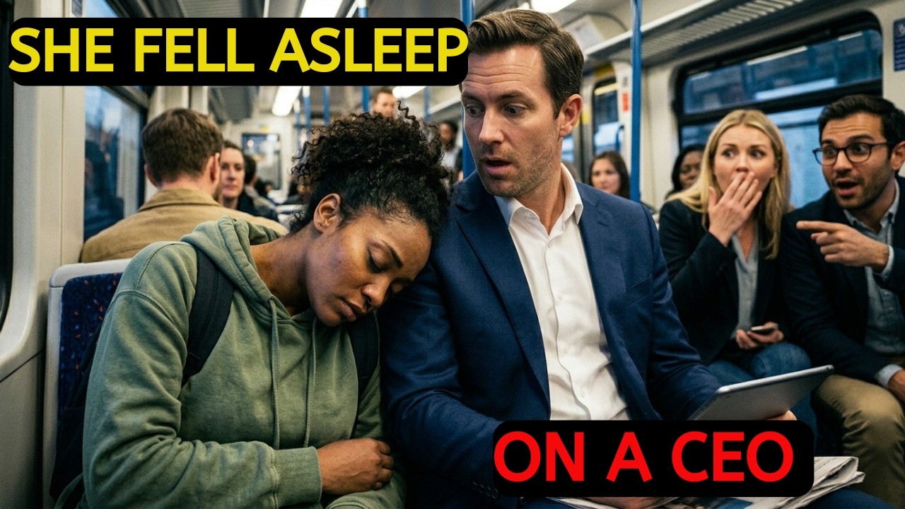 Tired Mother Falls Asleep On A Stranger's Lap — When She Wakes Up, She Realizes He's A Millionaire C