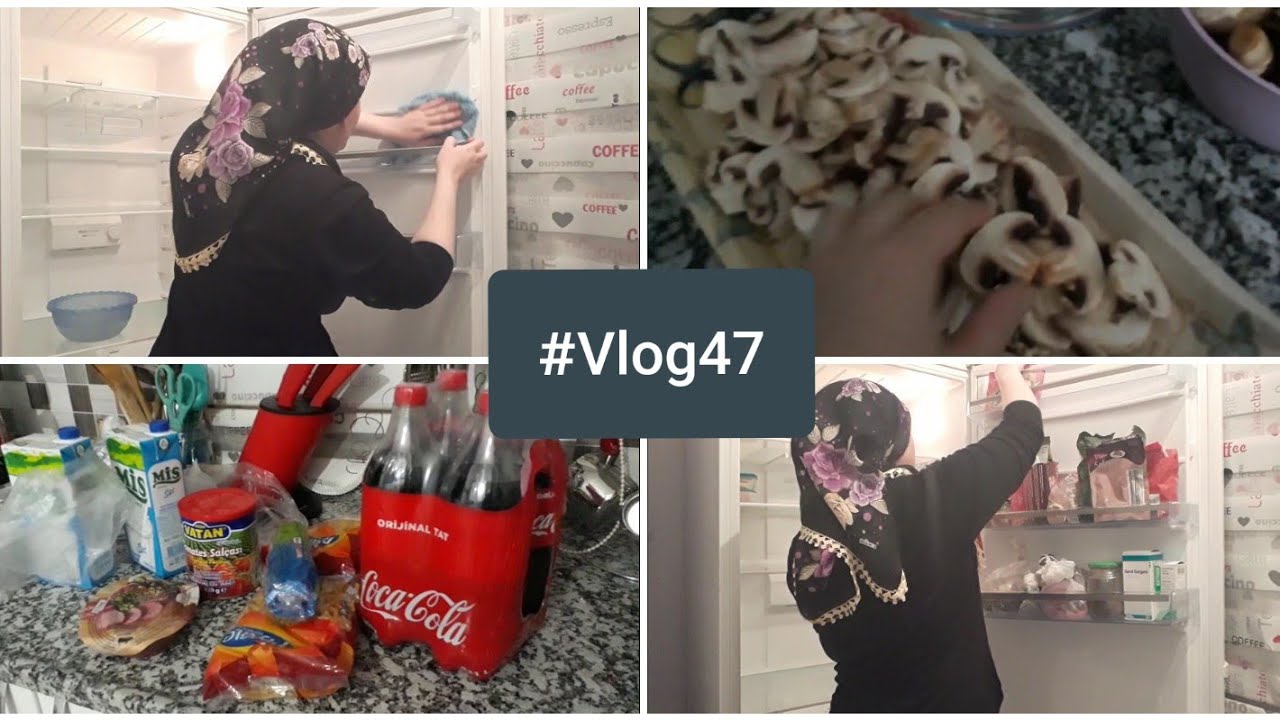 Buzdolabı temizliği | Mantar sote yaptım | Market alışverişi # Vlog47