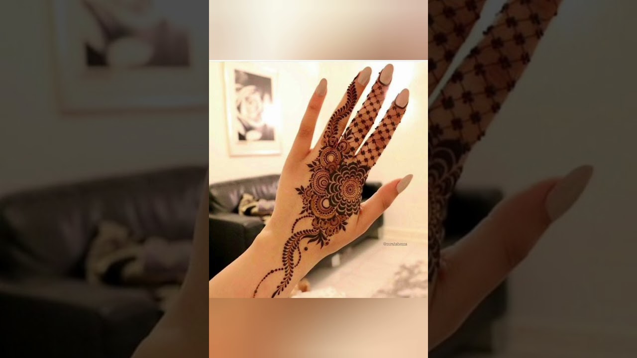 latest mehndi design 👌/ By indo German recipes 👌😀