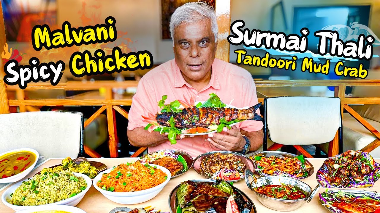 Malvani Chicken, Tandoori Crab & Surmai Thali | Food Celebration at Maasoli Lonavala 🤤😍⛈️ #monsoon