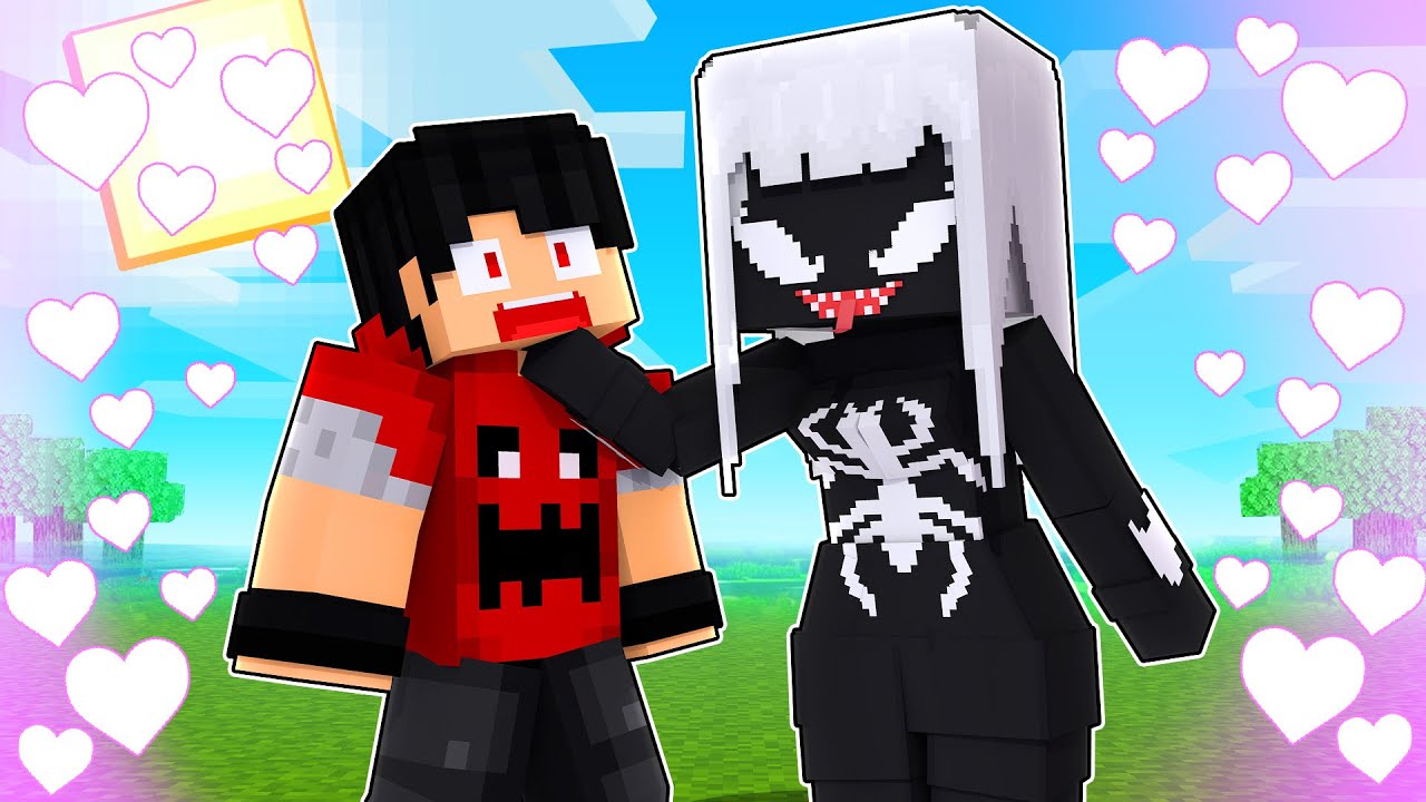 The Venom Girl is in love with P3DRU in Minecraft.