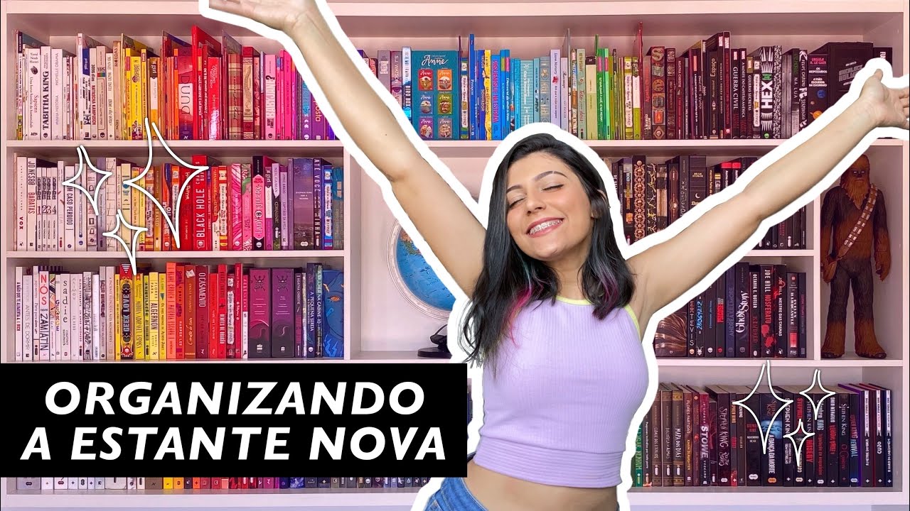 organização da estante de livros dos sonhos!