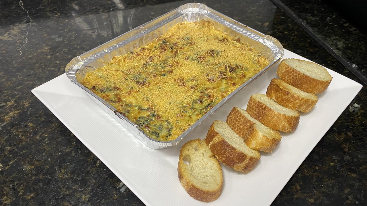 Dip de pollo, queso y espinaca en Freidora de aire