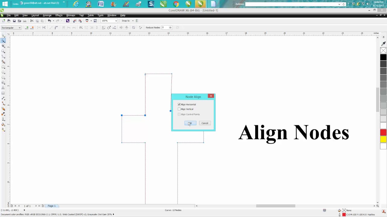 Corel Draw Tips & Tricks Align Nodes