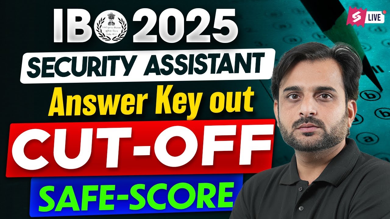 IB SA Answer Key 2025 | IB SA Cut Off 2025 State Wise | IB SA Safe Score 2025 | by Sanjeet Sir