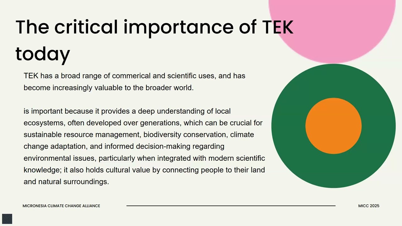 MICC 2025: Traditional Ecological Knowledge Symposium