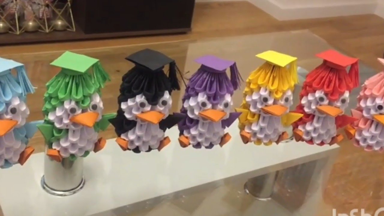 Paper penguin | 3d Origami penguin with paper | 3D origami tutorial | 3d Origami |