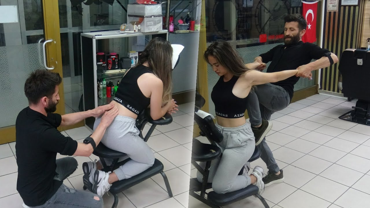 FEMALE DEEP TOUCH MASSAGE + CRACKS + Asmr head, back, waist, arm, palm, foot, leg, relaxing massage