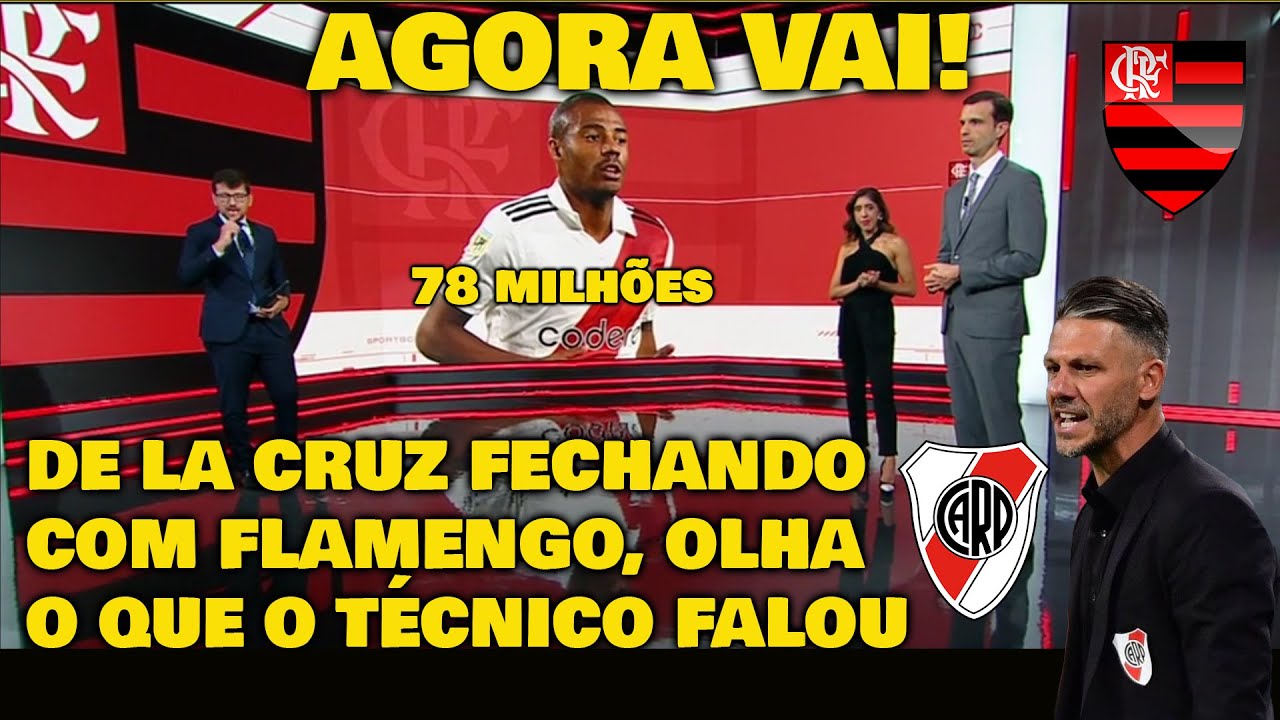 TREINADOR DO RIVER PLATE ABRIU O JOGO! DE LA CRUZ NO FLAMENGO? OLHA O QUE ELE FALOU...