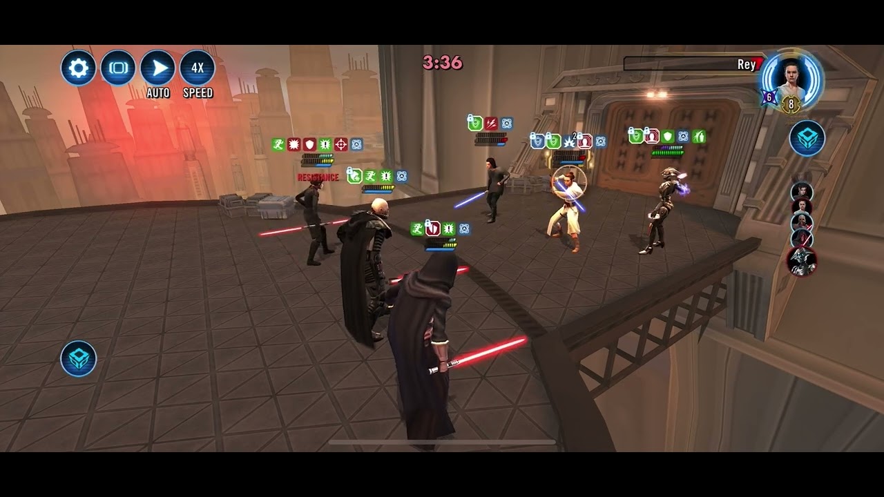 Malgus vs Rey, cleanup 3v3