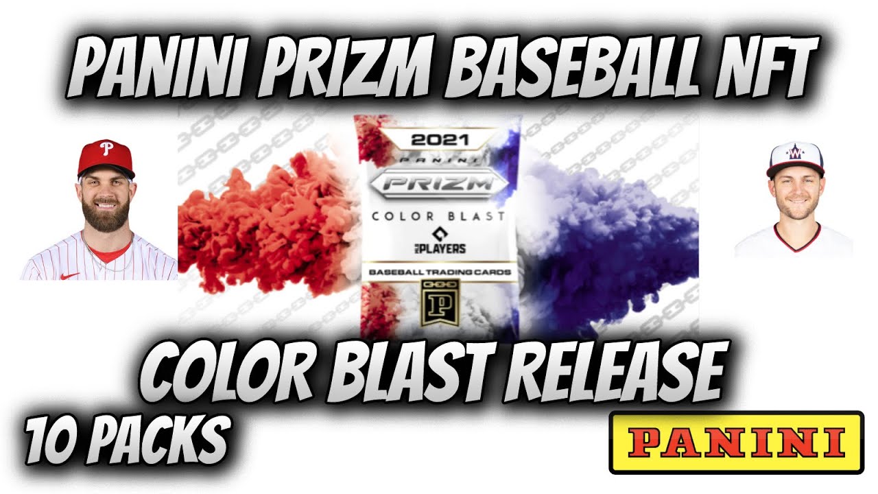 2021 Panini NFT Blockchain Baseball Prizm Color Blast Insert SOLD OUT Release.  Opening 10 packs