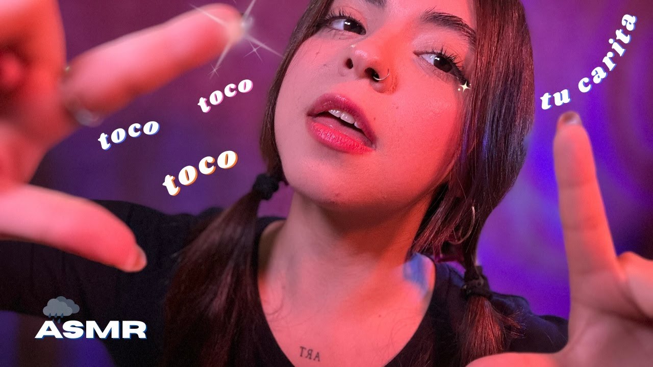 TOCANDO tu carita 😊 + MOUTH  SOUNDS 🫠 (super relajante)