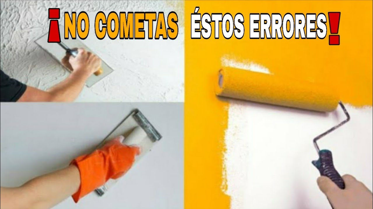 TIPOS de ERRORES al PINTAR PAREDES