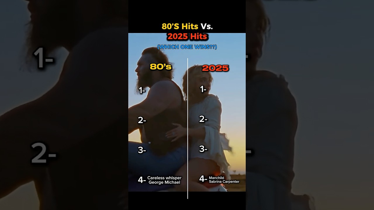 80’s Vs. 2025 Hit songs🔥 Which one you choose ?! 