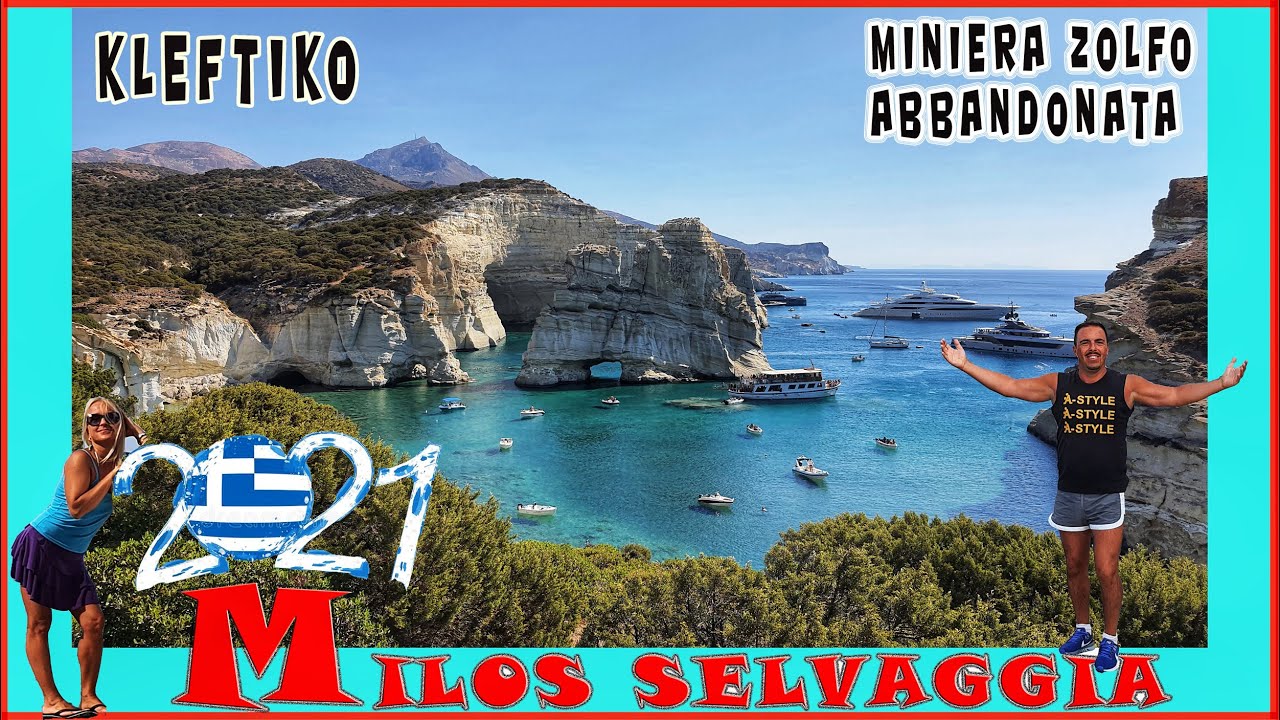 MILOS GRECIA da KLEFTIKO alle  MINIERE ABBANDONATE di zolfo [Drone- Vlog- Wild Greece] Ep. 2/2