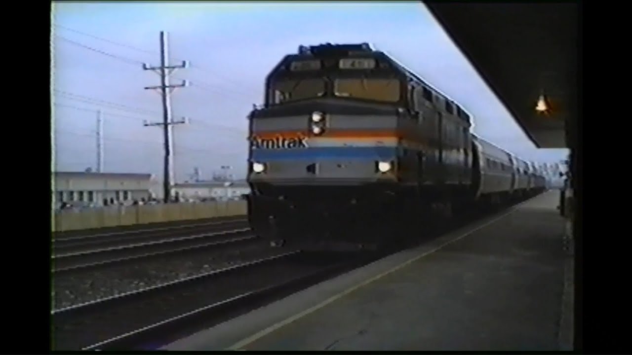 Amtrak #411  EMD F40PHR Rolls In & Out of the Depew, NY Station