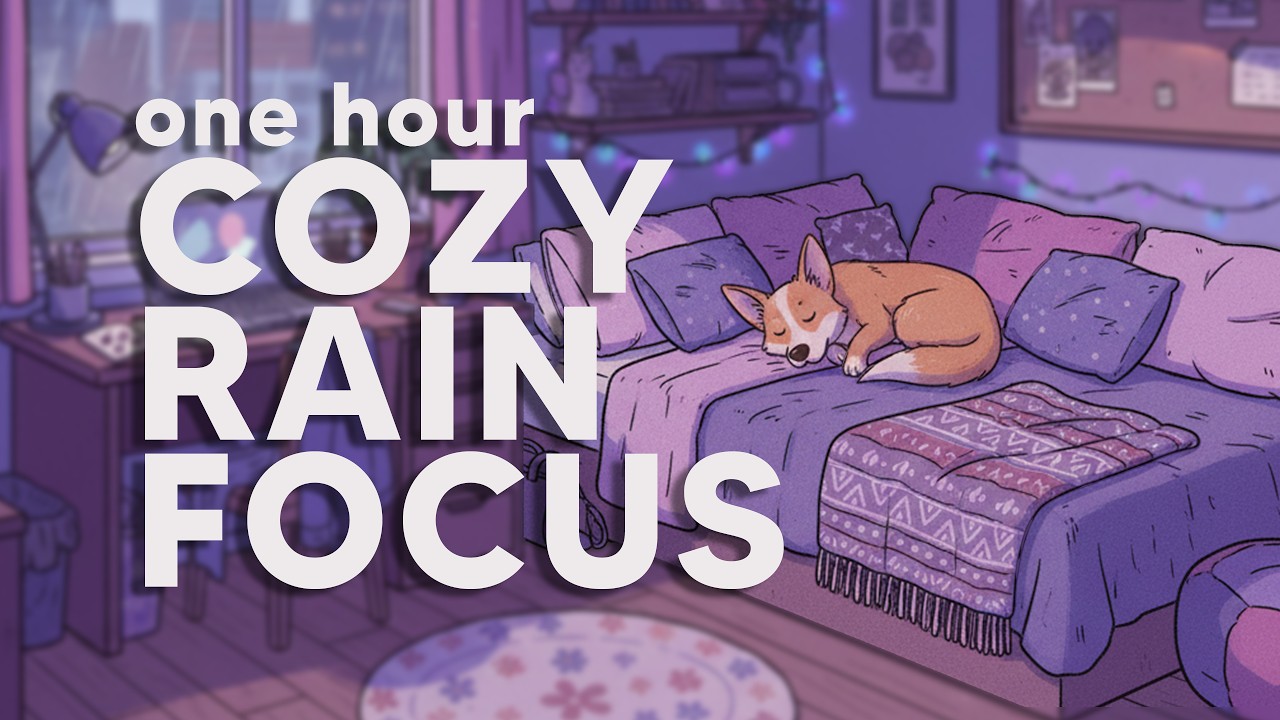 Lofi Music for Study – 1 Hour Rainy Night Deep Focus