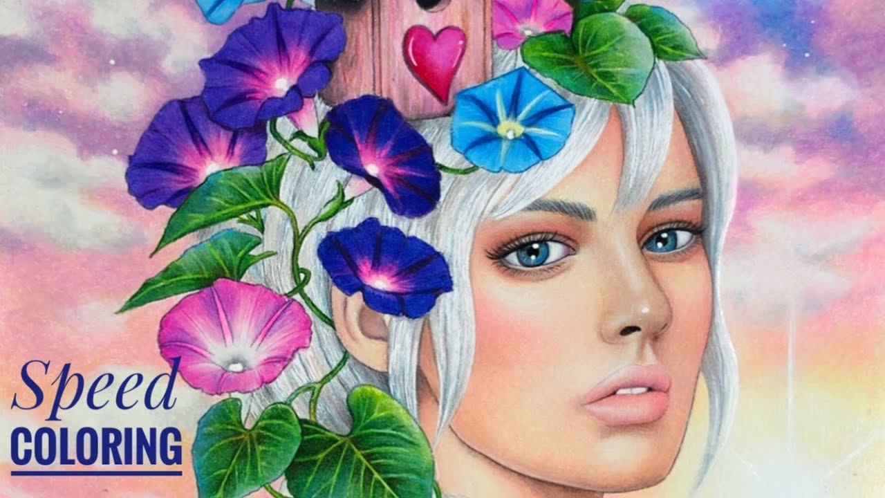 TIME-LAPSE: CASSANDRA - SKY, PORTRAIT, FLOWERS COLORING