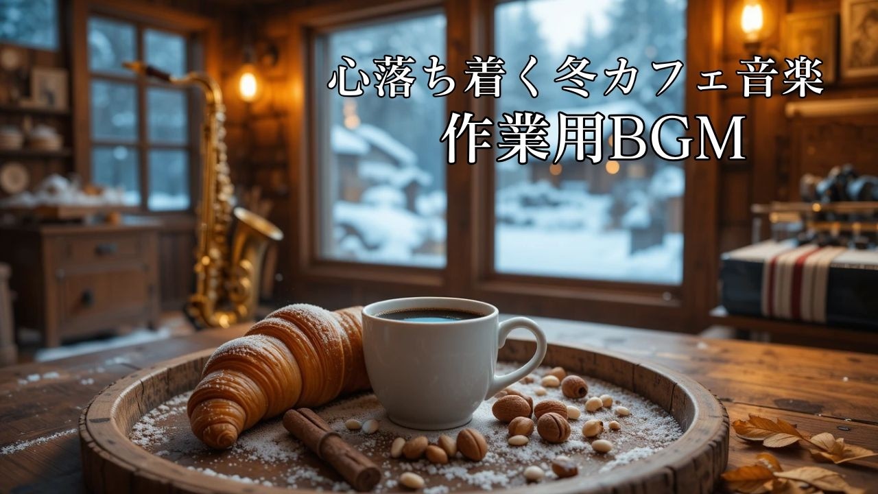 【作業用BGM】自然と作業が進むウィンタージャズ｜心落ち着く冬カフェ音楽 ❄️🕯 | Cozy Winter Jazz for Study