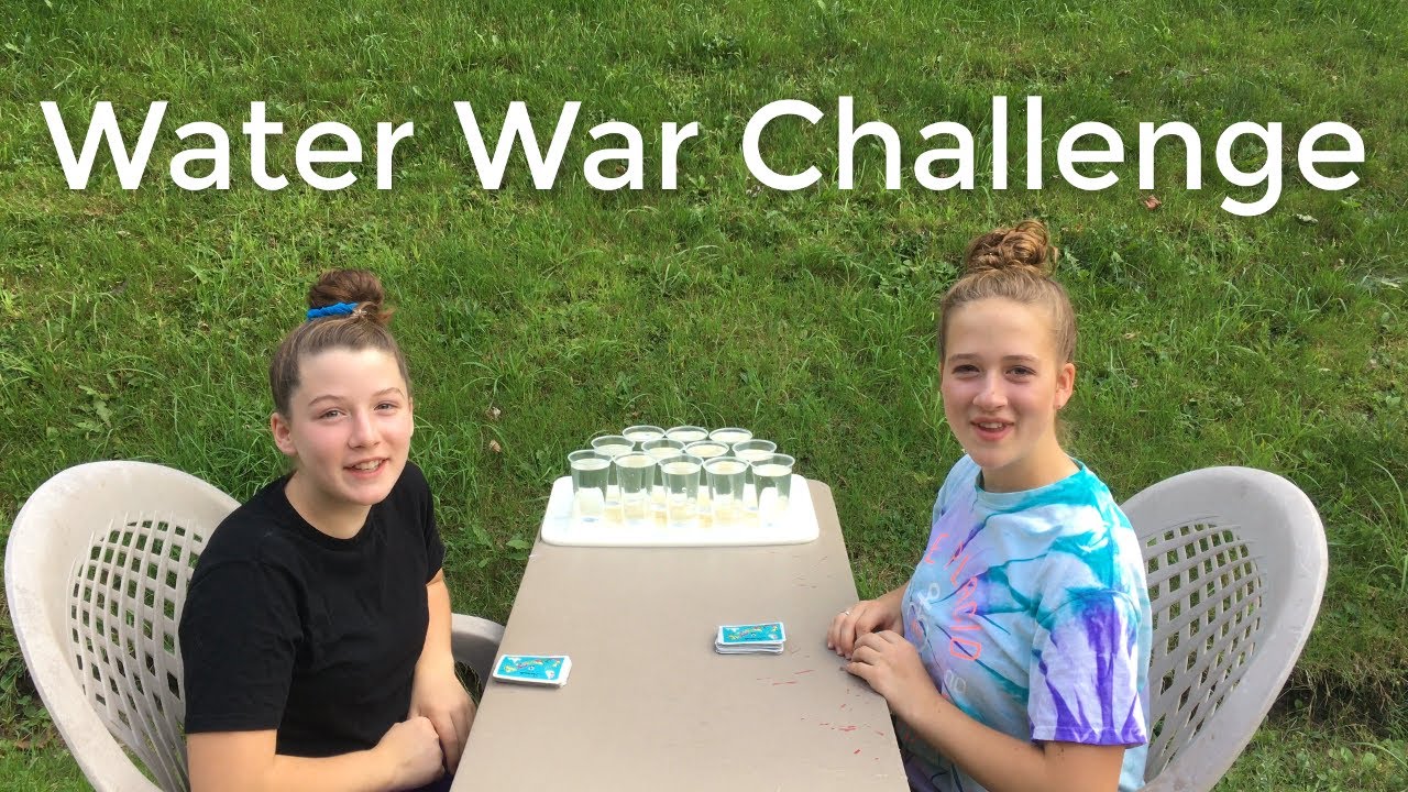 Water War Card Game Challenge Allegra & Waverly