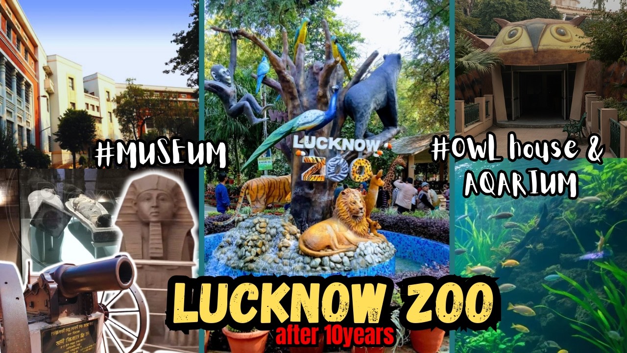 LUCKNOW ZOO😍 | Lucknow Ka CHIDIYAGHAR | Nawab Wajid Ali Shah Zoological Garden