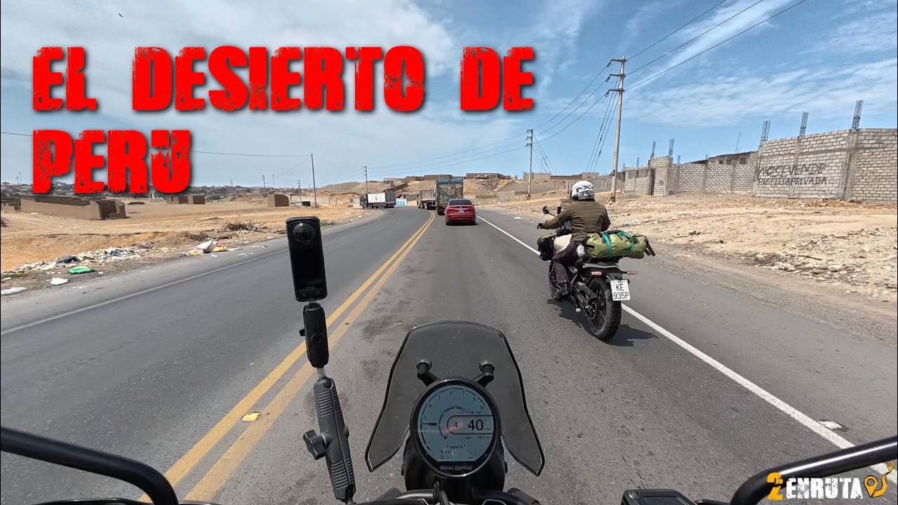 Sudamerica en moto, dejamos Chiclayo para llegar a Puerto Chancay, carreteras de cuidado